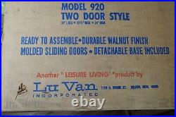 NEW VINTAGE Mid Century Modern LU VAN Sliding Door Cabinet Credenza RARE