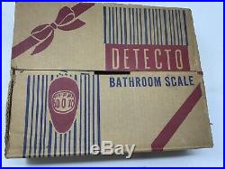 NOS NEW Detector Bathroom Scale Vintage Retro Mid Century White 1950s 1960s