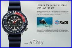 New Seiko SNE499P1 PADI Divers Blue band Pepsi Dial solar tuna 46.7MM 200m