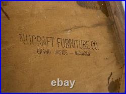 Nice MID Century Modern Nucraft Teak Waste Basket Grand Rapids, Michigan