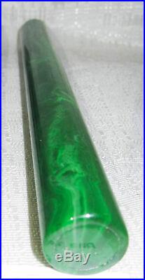 No# 7/8 Bakelite Catalin rod 7/8 diameter 8-1/2 long marbled green 106 gr