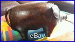 OMERSA Leather Pig Decor Mid Century Modern Omersa Abercrombie and Fitch