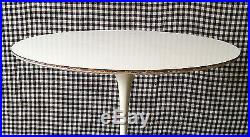 ORIGINAL KNOLL TULIP OVAL SIDE TABLE by EERO SAARINEN! 950's LABEL Eames Era MCM