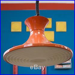 Orange Steel Vintage MID Century Modern Ceiling Lamp Plafonniere Wegner Panton È