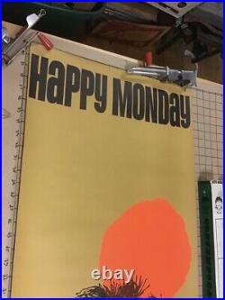 Original 1960's HAPPY MONDAY unused Hallmark Poster w original Box MID-CENTURY