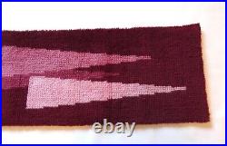 Original 60s MID Century Original Abstract Purple Vintage Wall Carpet Rug