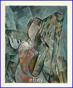Original Vintage Pablo Picasso Cubist Abstract Mid Century Retro Art Print 2a