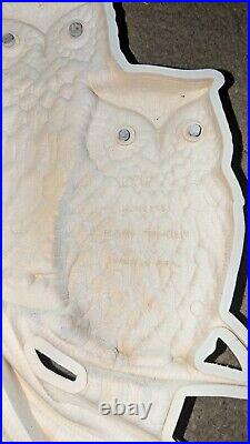 Owl Burwood oval Mirror Frame 1960's Modern 29 X 19 Extremely Rare No Mirror