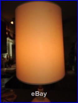 PAIR, 2 VINTAGE 1960's MID CENTURY DANISH MODERN EAMS ERA RETRO TABLE LAMPS
