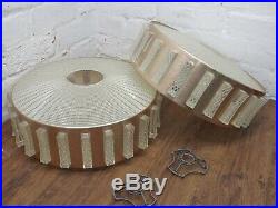 PAIR Mid century 60s Space Age UFO Flying Saucer lampshade Ceiling Shade
