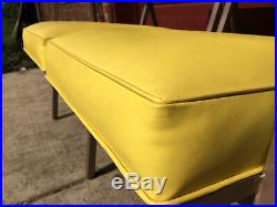 PERFECT RARE VINTAGE Retro 1950's STEELCASE COUCH MID CENTURY WOOD ARM FREE SHIP