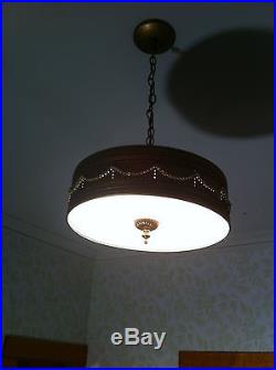 Pair Hollywood Califor Regency Vintage Retro Lamp MID Century Modern Chandelier