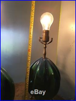 Pair Vintage Midcentury Retro Era Royal Haeger Lamps