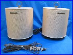 Pair of Vintage Electrohome Speakers 1000 Model Speakers Mid Century Retro Beige