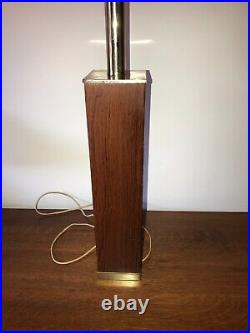 Paul Evans Laurel Rosewood & Brass Lamp Vintage MID Century Modern