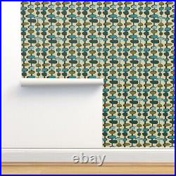 Peel-and-Stick Removable Wallpaper Mid-Century Mid Century Moderne Retro Vintage