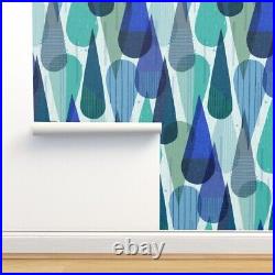 Peel-and-Stick Removable Wallpaper Retro Mod Weather Mid Century Modern Abstract