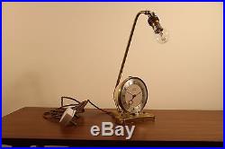 Pifco Timeside lamp brass alarm clock retro 50s 60s 70s vintage mid century