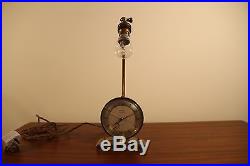Pifco Timeside lamp brass alarm clock retro 50s 60s 70s vintage mid century