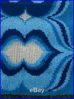 Pop Art Mid-Century Modern Vintage Wool Design Carpet Retro Rug 60s Period 335cm