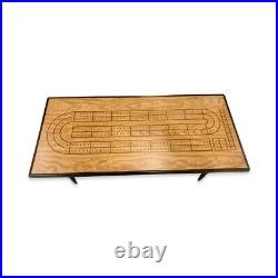 RARE! Game Table Vintage mid century Cribbage Coffee Table. Great Retro Cond