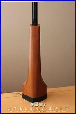 RARE! MID CENTURY DANISH MODERN TEAK LAMP! Eames Retro Table Vtg 50s Atomic Home