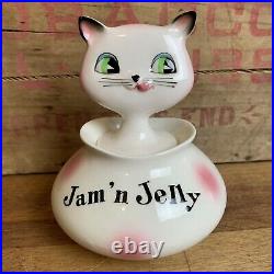 RARE Vintage Holt Howard Cat Cozy Kitten Pixie Jam n Jelly Jar