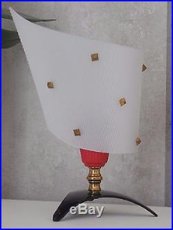RARE Vintage Mid Century French standing Table Lamp Light Sconce Retro 1950s