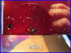 REAL OUTSTANDING German Cherry Amber Red Catalin Bakelite Faturan CLOCK 139 gr