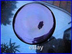 RETRO MID CENTURY VINTAGE SCANDINAVIAN PURPLE GLASS VASE