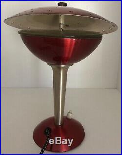 RETRO / VINTAGE Classic Mid Century Atomic Anodised UFO TV Lamp by Day Dream