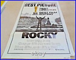 ROCKY ORIGINAL 1977 US 1 SHEET CINEMA MOVIE POSTER Sylvester Stallone ACADEMY