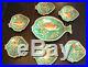 Rare C. A. S-Vietri, Italian Pottery Fish Platter & 6 Plate Set, Eames Era NR