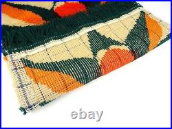 Rare Eames Panton Abstract MID Century Rug Vtg Wall Art Wool Carpet Colani Era