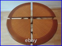 Rare G Plan Astro Quadrant 60s Teak & Glass Coffee Table With Nest Of 4 Tables