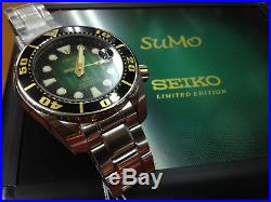 Rare New Seiko Prospex Diver Scuba SPB031J1 Sumo Green 50th Anniv Ltd #xxx/820