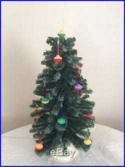 Rare Vintage Retro MID Century Noma Christmas C6 Visca Bubble Lights Lites Tree