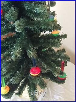 Rare Vintage Retro MID Century Noma Christmas C6 Visca Bubble Lights Lites Tree