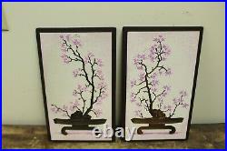 Rare Vintage Richter Mid Century Chalkware Wall Plaques / 1964