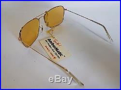 Ray Ban Nos Vintage B&l Caravan Aviator Ambermatic New Old Stock Sunglasses 60s