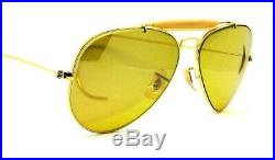 Ray-Ban USA Vintage 70s NOS B&L Aviator Ambermatic Full Mirror Photo Sunglasses