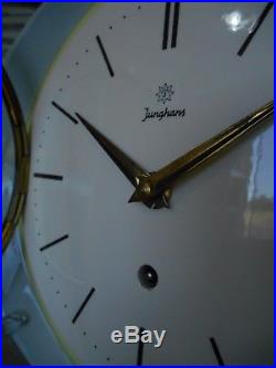 Retro 1960's vintage Junghans West German clock, mid century Boho Scandi pottery