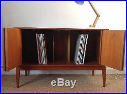 Retro 1960s Teak Record Vinyl LP Storage Unit Sideboard Mid Century HiFi Vintage