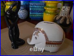 Retro 1970's Elephant vintage West German mid century Eames fat lava era pottery