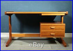 Retro Desk in Walnut c1960, Antique, Vintage, Mid century
