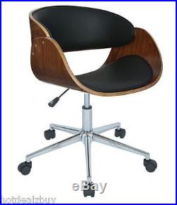 Retro Office Desk Chair Adjustable Seat Vintage Guest Swivel Mid Century Modern