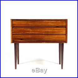 Retro Vintage Danish Rosewood Low Chest of Drawers Hallway Stand Mid Century 60s