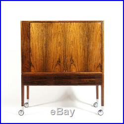 Retro Vintage Danish Rosewood Stereo Cabinet 60s 70s Mid Century Drinks Trolley