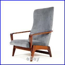 Retro Vintage Danish Teak Easy Lounge Chair Armchair Mid Century Modern 50s 60s