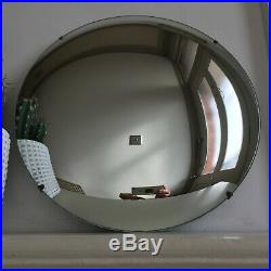 Round Vintage Convex Frameless Mirror Mid Century Fisheye Butler Retro 35cm m198
